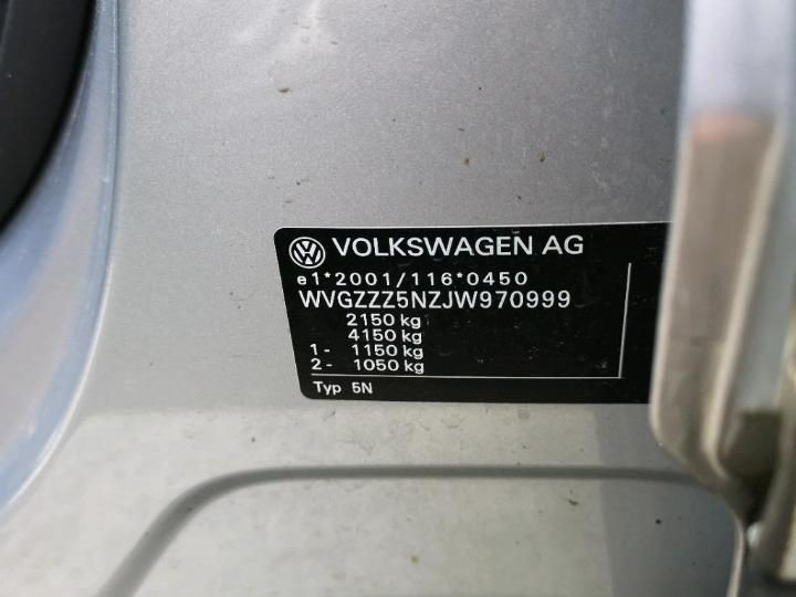 Photo 4 VIN: WVGZZZ5NZJW970999 - VOLKSWAGEN TIGUAN 