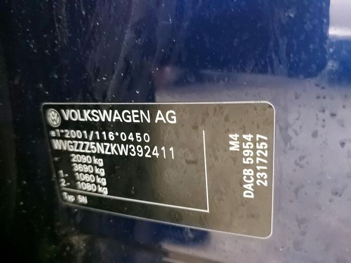 Photo 5 VIN: WVGZZZ5NZKW392411 - VW TIGUAN 