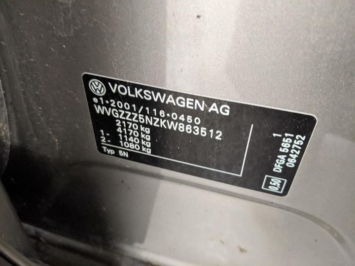 Photo 14 VIN: WVGZZZ5NZKW863512 - VOLKSWAGEN TIGUAN 