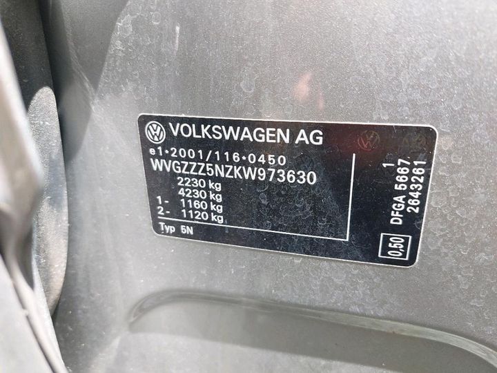 Photo 12 VIN: WVGZZZ5NZKW973630 - VOLKSWAGEN TIGUAN 