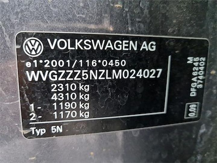 Photo 11 VIN: WVGZZZ5NZLM024027 - VOLKSWAGEN TIGUAN 