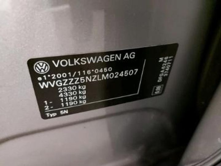 Photo 12 VIN: WVGZZZ5NZLM024507 - VOLKSWAGEN TIGUAN ALLSPACE DIESEL 