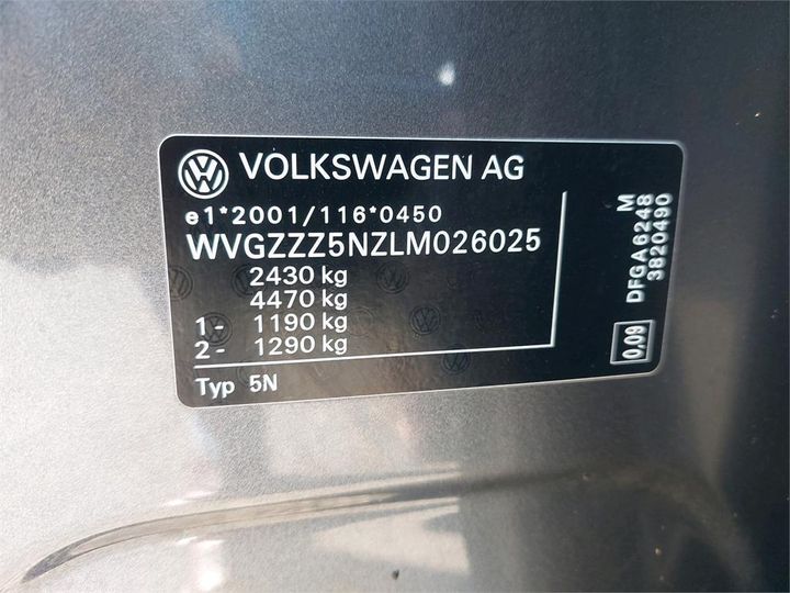 Photo 2 VIN: WVGZZZ5NZLM026025 - VOLKSWAGEN TIGUAN ALLSPACE 