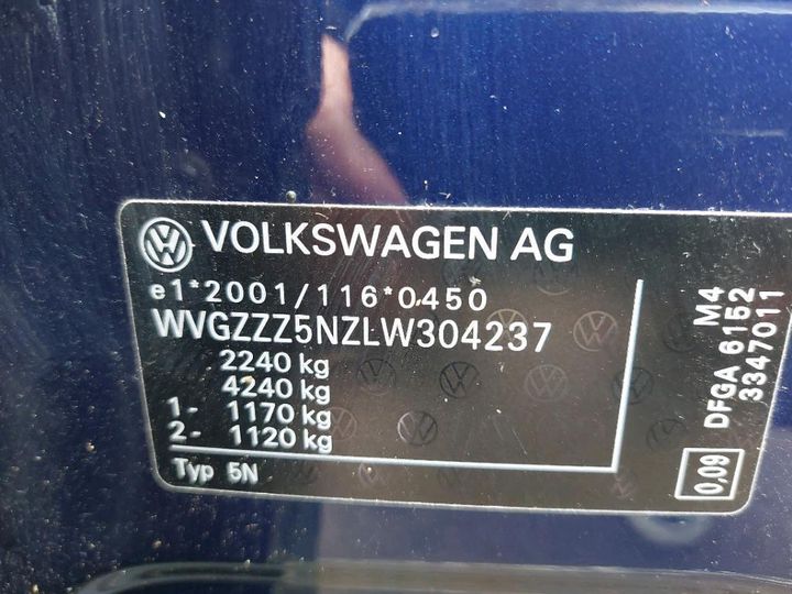 Photo 17 VIN: WVGZZZ5NZLW304237 - VOLKSWAGEN TIGUAN 