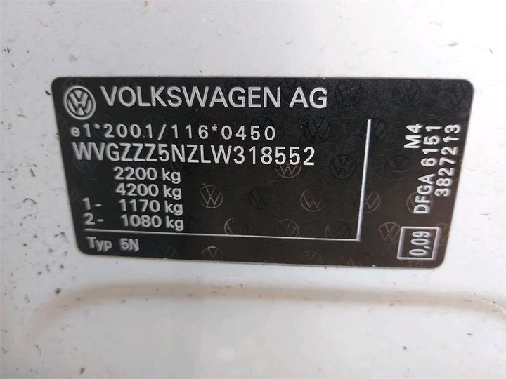 Photo 10 VIN: WVGZZZ5NZLW318552 - VOLKSWAGEN TIGUAN 