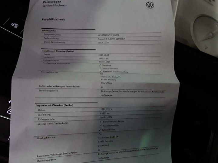 Photo 24 VIN: WVGZZZ5NZLW325556 - VW TIGUAN 2.0 TDI SCR 