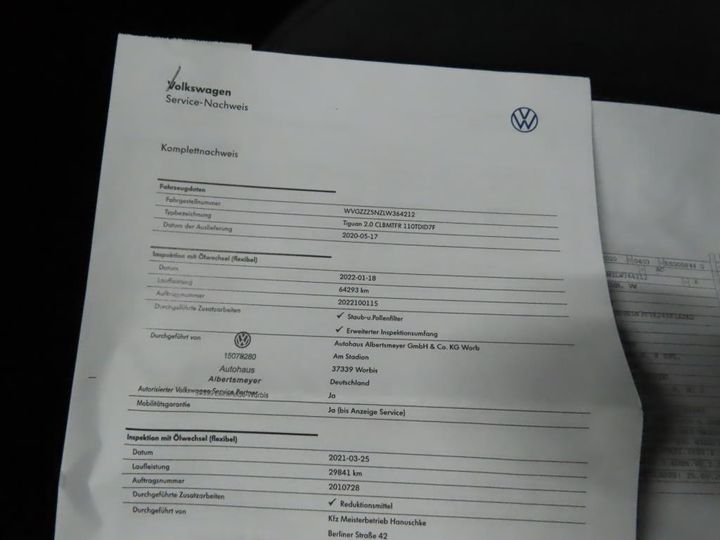 Photo 11 VIN: WVGZZZ5NZLW364212 - VW TIGUAN 