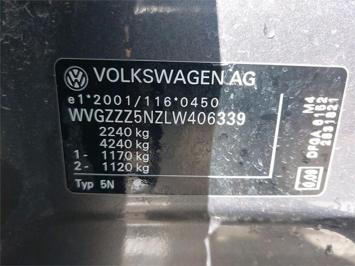 Photo 9 VIN: WVGZZZ5NZLW406339 - VOLKSWAGEN TIGUAN 