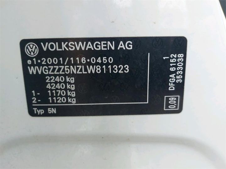 Photo 6 VIN: WVGZZZ5NZLW811323 - VOLKSWAGEN TIGUAN 