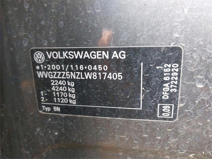 Photo 9 VIN: WVGZZZ5NZLW817405 - VOLKSWAGEN TIGUAN 