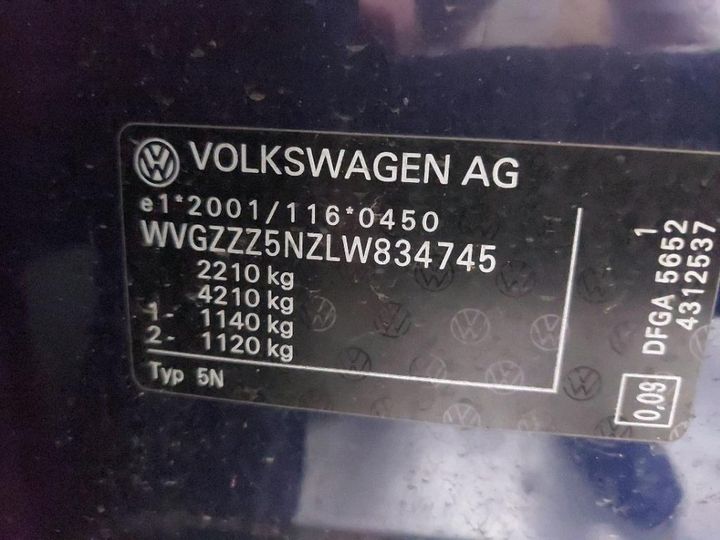 Photo 12 VIN: WVGZZZ5NZLW834745 - VOLKSWAGEN TIGUAN 