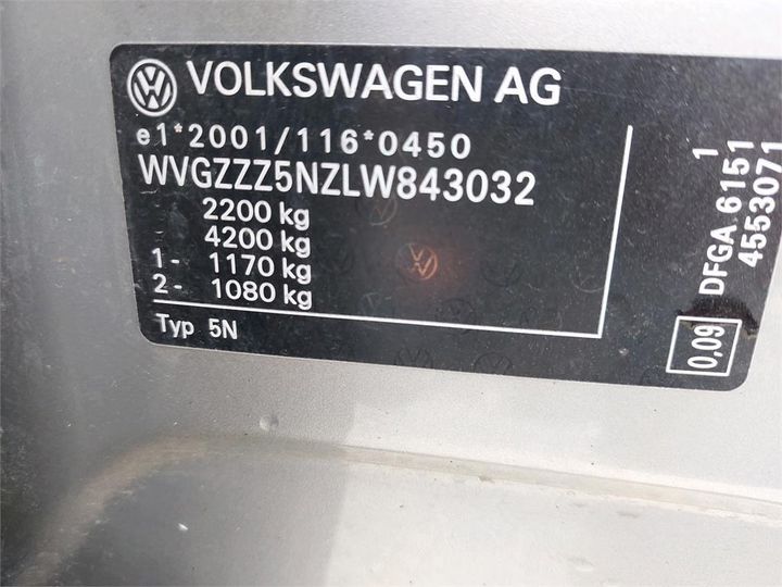 Photo 6 VIN: WVGZZZ5NZLW843032 - VOLKSWAGEN TIGUAN 