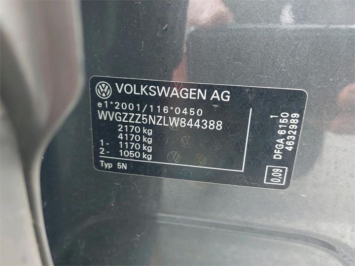 Photo 4 VIN: WVGZZZ5NZLW844388 - VOLKSWAGEN TIGUAN 