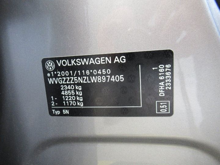 Photo 2 VIN: WVGZZZ5NZLW897405 - VOLKSWAGEN TIGUAN 