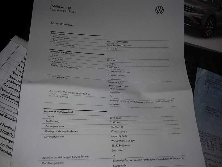 Photo 27 VIN: WVGZZZ5NZMW066538 - VW TIGUAN 2.0 TDI SCR 