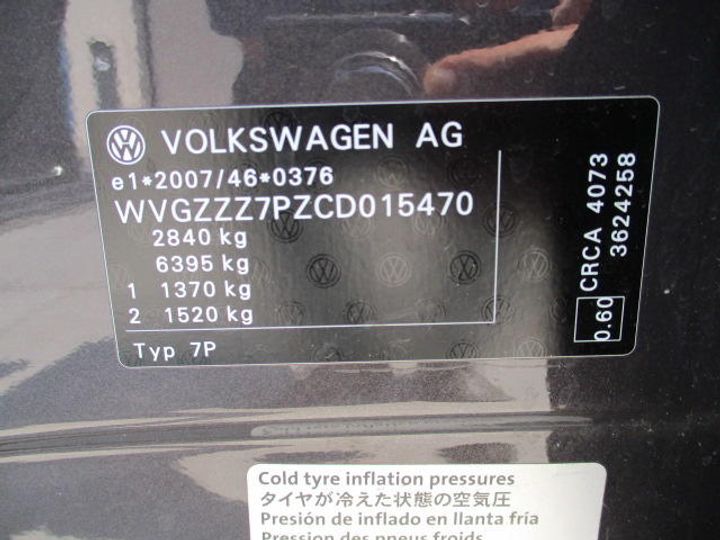 Photo 23 VIN: WVGZZZ7PZCD015470 - VOLKSWAGEN TOUAREG SUV 