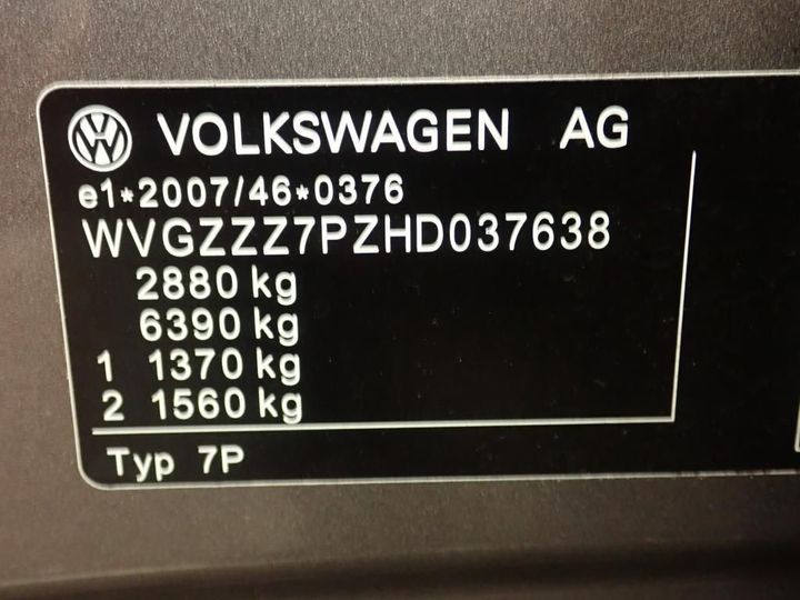 Photo 13 VIN: WVGZZZ7PZHD037638 - VOLKSWAGEN TOUAREG 