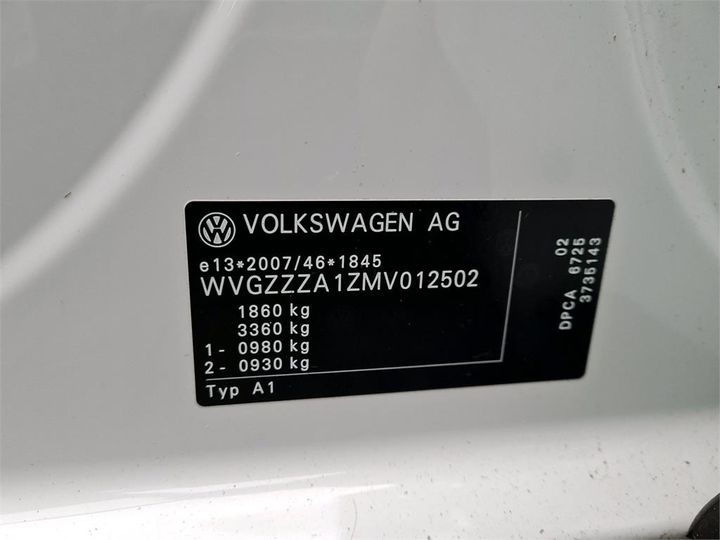 Photo 4 VIN: WVGZZZA1ZMV012502 - VOLKSWAGEN T-ROC 