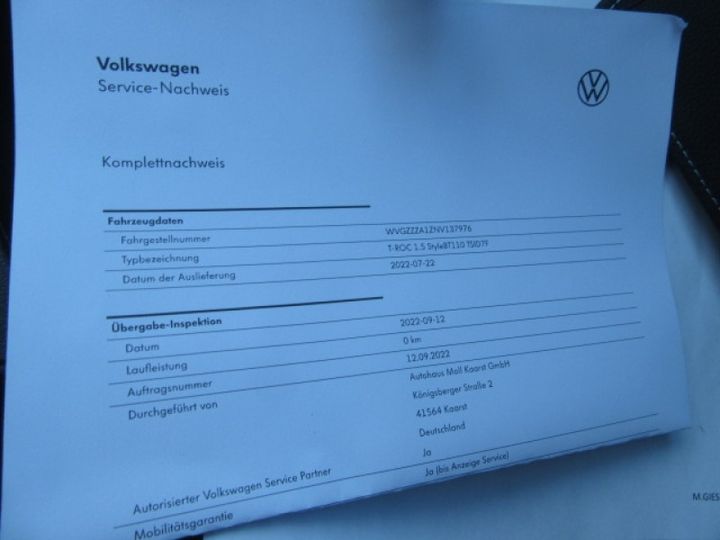 Photo 4 VIN: WVGZZZA1ZNV137976 - VOLKSWAGEN T-ROC (D11)(12.2021-&GT) 