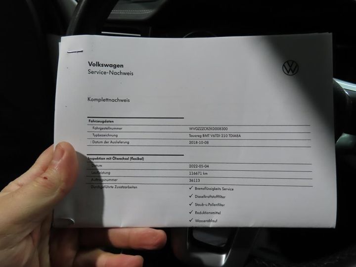 Photo 11 VIN: WVGZZZCRZKD008300 - VOLKSWAGEN TOUAREG 