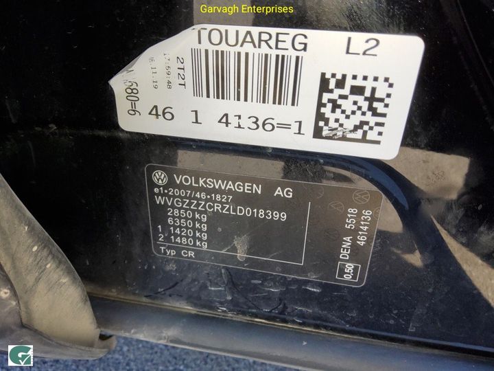 Photo 14 VIN: WVGZZZCRZLD018399 - VOLKSWAGEN TOUAREG 