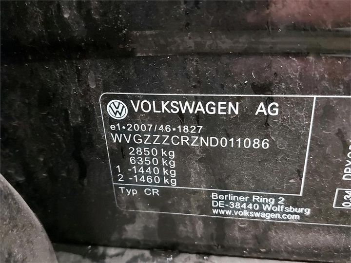 Photo 6 VIN: WVGZZZCRZND011086 - VOLKSWAGEN TOUAREG 