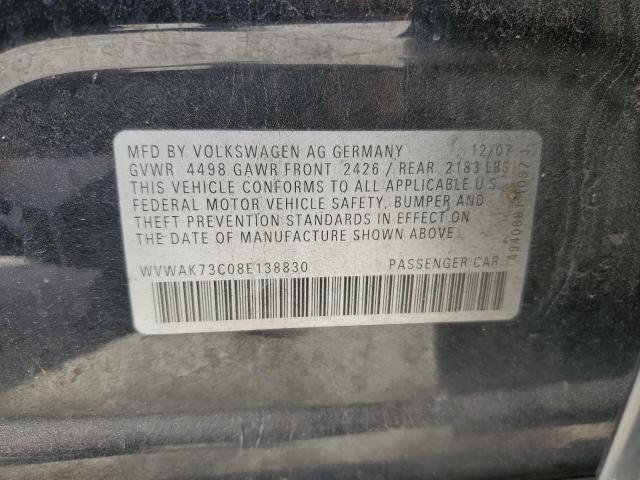 Photo 11 VIN: WVWAK73C08E138830 - VOLKSWAGEN PASSAT 