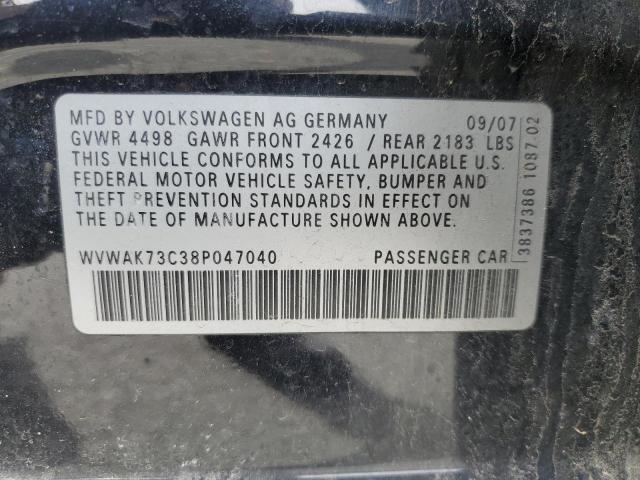 Photo 11 VIN: WVWAK73C38P047040 - VOLKSWAGEN PASSAT 