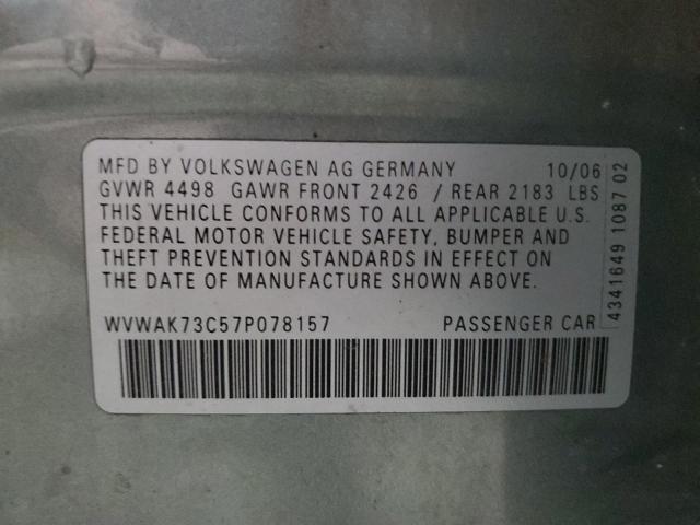 Photo 11 VIN: WVWAK73C57P078157 - VOLKSWAGEN PASSAT 