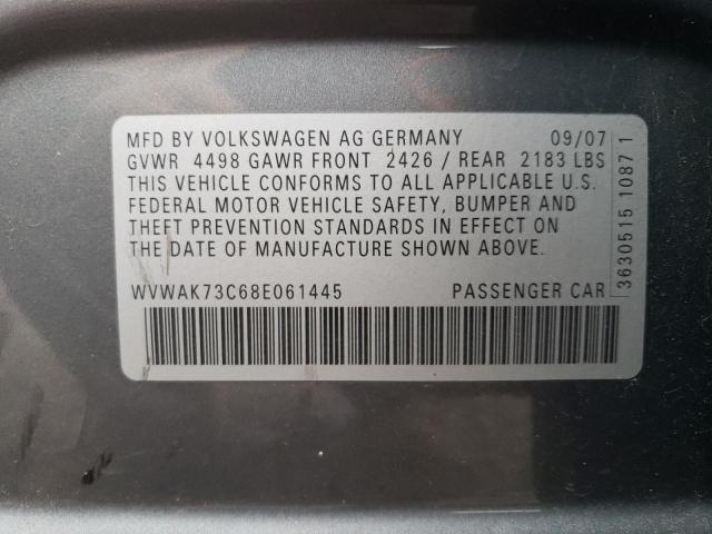 Photo 11 VIN: WVWAK73C68E061445 - VOLKSWAGEN PASSAT 