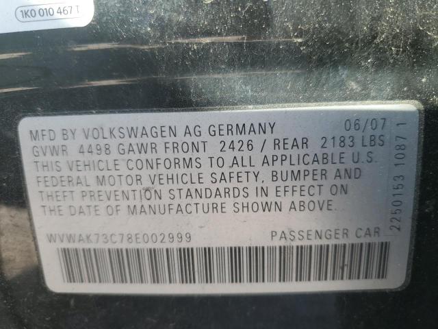 Photo 11 VIN: WVWAK73C78E002999 - VOLKSWAGEN PASSAT 