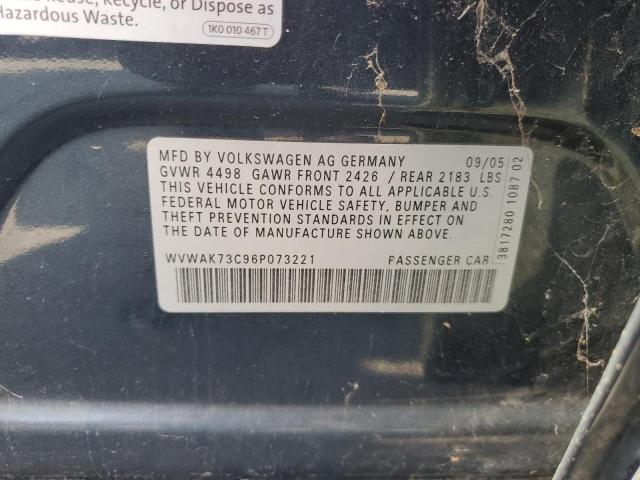 Photo 11 VIN: WVWAK73C96P073221 - VOLKSWAGEN PASSAT 