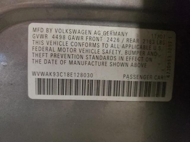 Photo 11 VIN: WVWAK93C18E128030 - VOLKSWAGEN PASSAT 