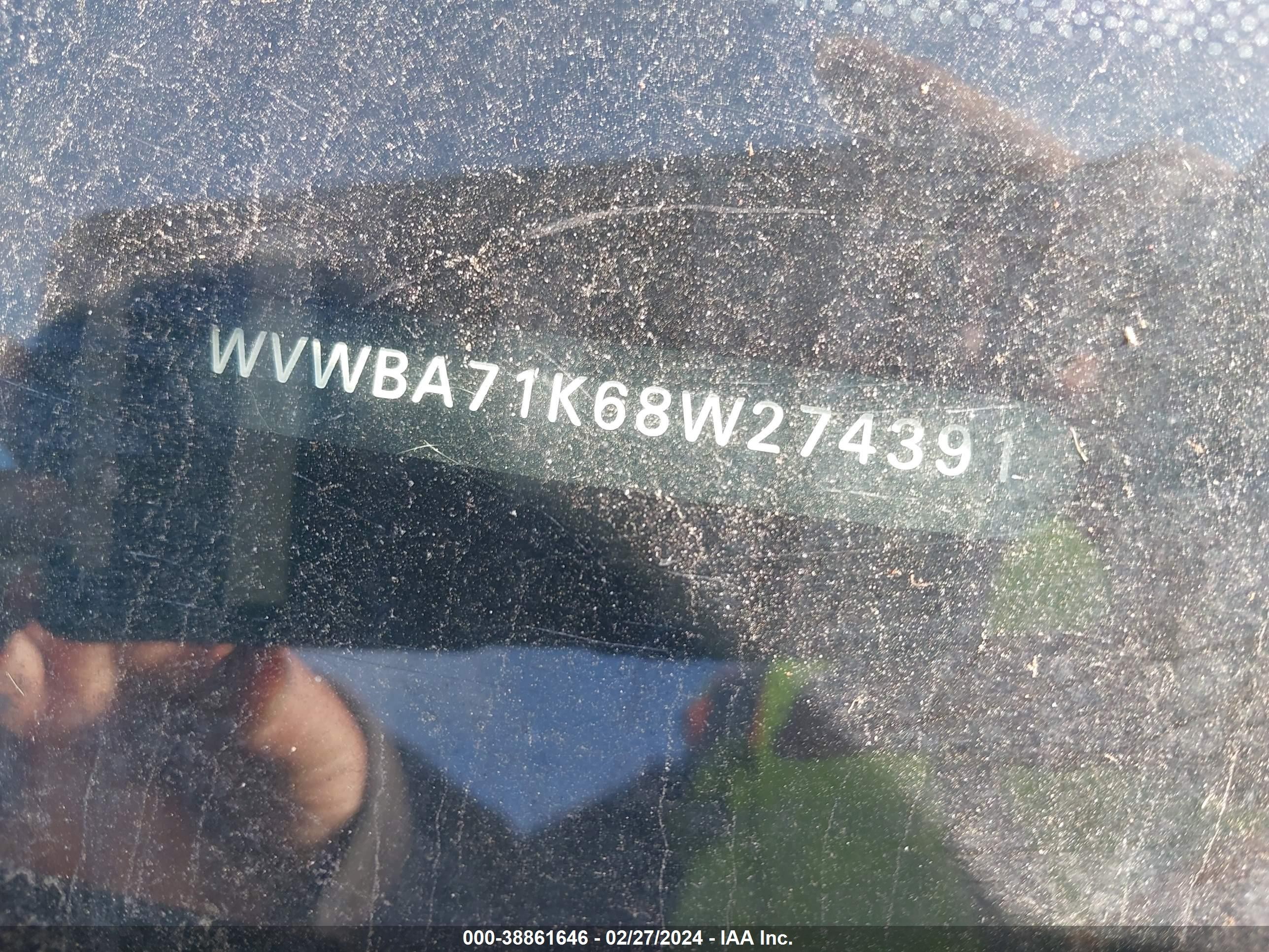 Photo 8 VIN: WVWBA71K68W274391 - VOLKSWAGEN GOLF 