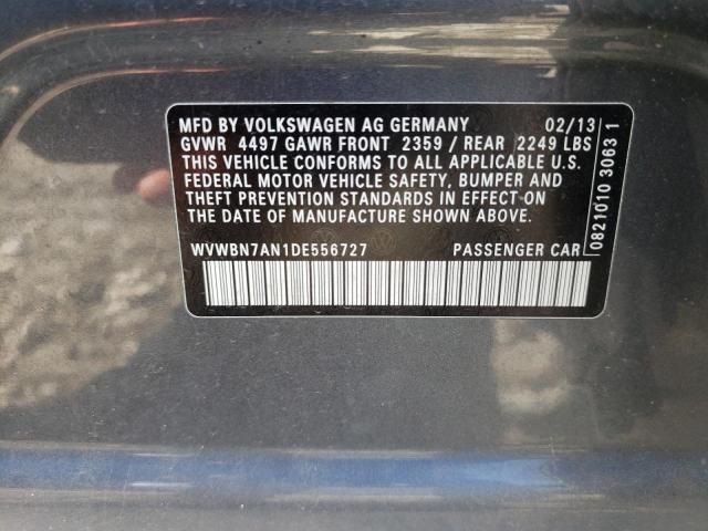 Photo 11 VIN: WVWBN7AN1DE556727 - VOLKSWAGEN CC 