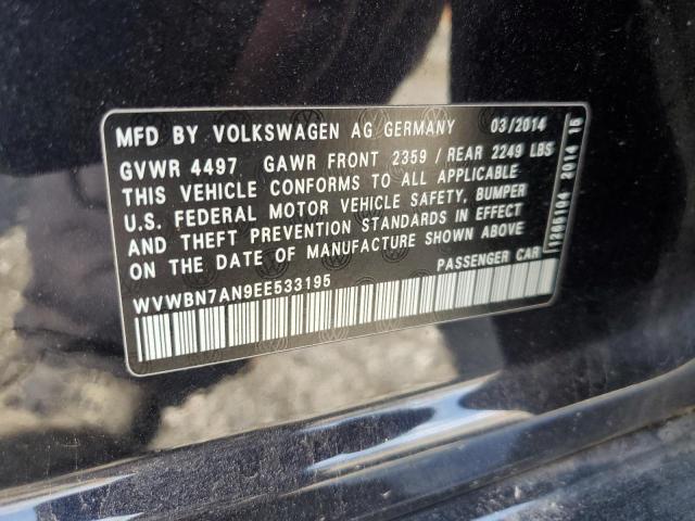 Photo 11 VIN: WVWBN7AN9EE533195 - VOLKSWAGEN CC 