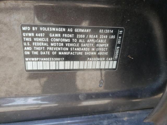 Photo 11 VIN: WVWBP7AN0EE530017 - VOLKSWAGEN CC SPORT 