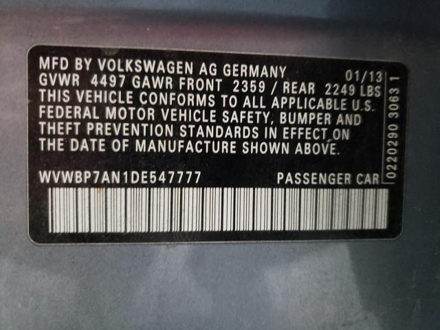 Photo 11 VIN: WVWBP7AN1DE547777 - VOLKSWAGEN CC 