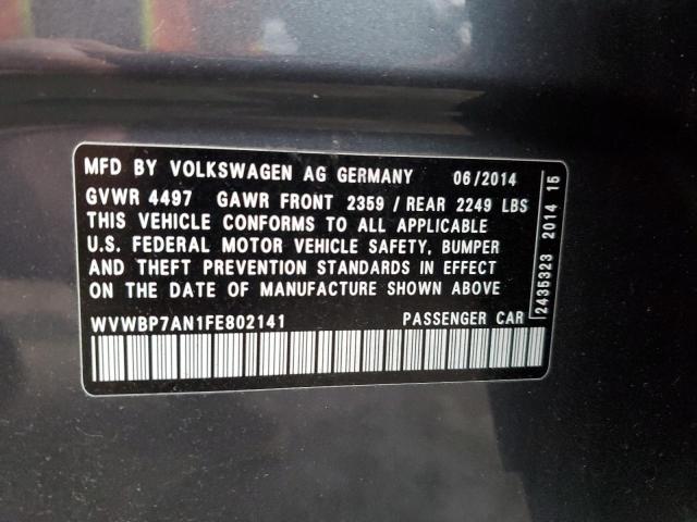 Photo 11 VIN: WVWBP7AN1FE802141 - VOLKSWAGEN CC 