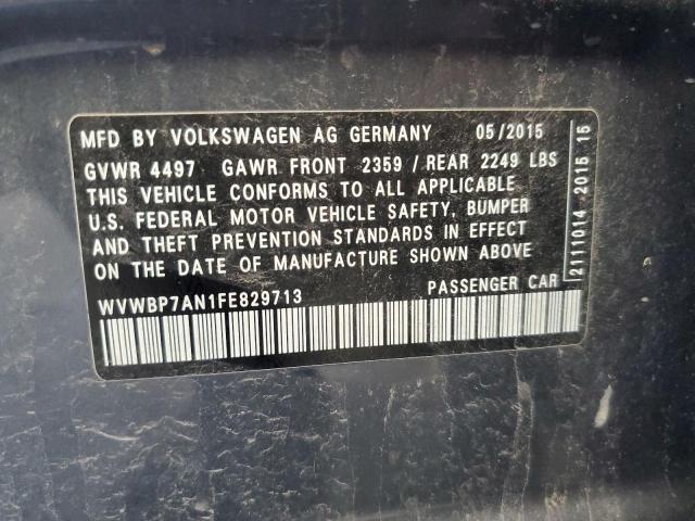 Photo 11 VIN: WVWBP7AN1FE829713 - VOLKSWAGEN CC 