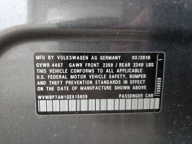 Photo 11 VIN: WVWBP7AN1GE515609 - VOLKSWAGEN CC 