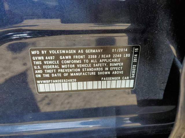 Photo 9 VIN: WVWBP7AN2EE524820 - VOLKSWAGEN CC SPORT 