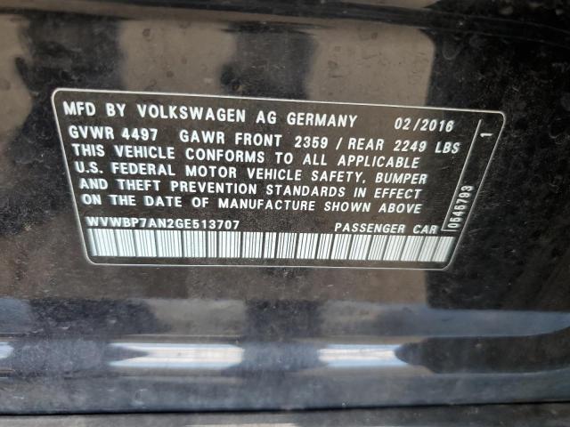 Photo 11 VIN: WVWBP7AN2GE513707 - VOLKSWAGEN CC 