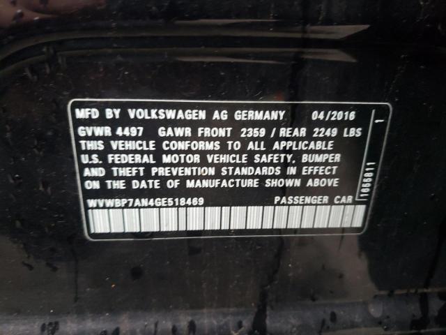 Photo 11 VIN: WVWBP7AN4GE518469 - VOLKSWAGEN CC 