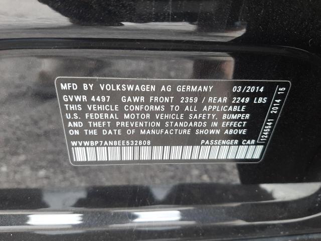 Photo 9 VIN: WVWBP7AN8EE532808 - VOLKSWAGEN CC SPORT 