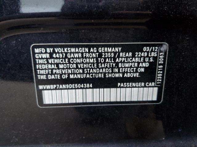 Photo 11 VIN: WVWBP7AN9DE504384 - VOLKSWAGEN CC 