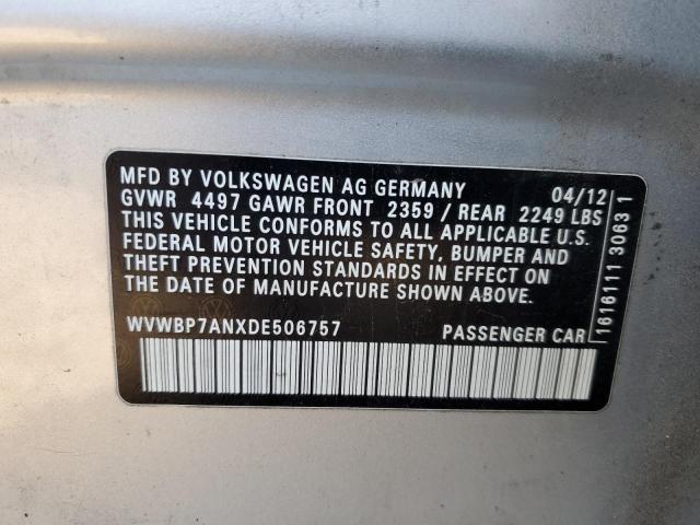 Photo 11 VIN: WVWBP7ANXDE506757 - VOLKSWAGEN CC 