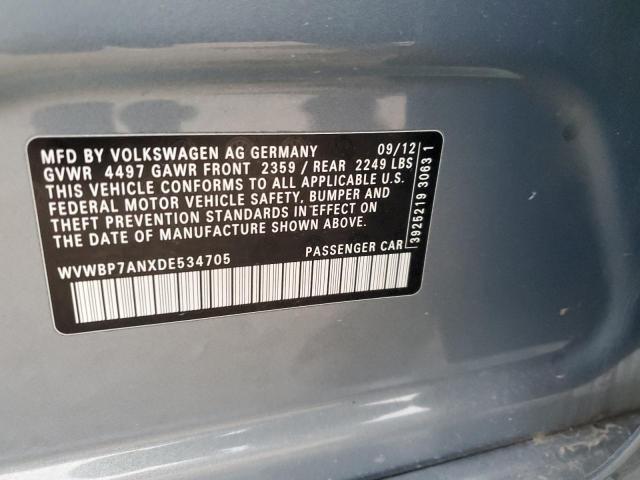 Photo 11 VIN: WVWBP7ANXDE534705 - VOLKSWAGEN CC 