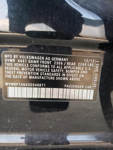 Photo 12 VIN: WVWBP7ANXDE546871 - VOLKSWAGEN CC 