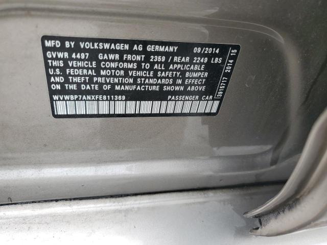 Photo 11 VIN: WVWBP7ANXFE811369 - VOLKSWAGEN CC 